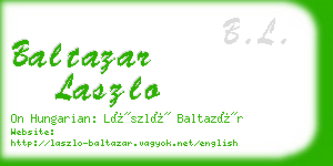 baltazar laszlo business card